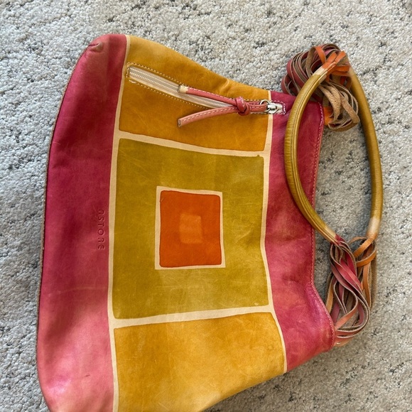 Astore smaller leather colourful bag excellent used condition - Picture 4 of 14